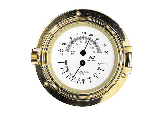 Thermo-Hygrometer koper 4,5 inch