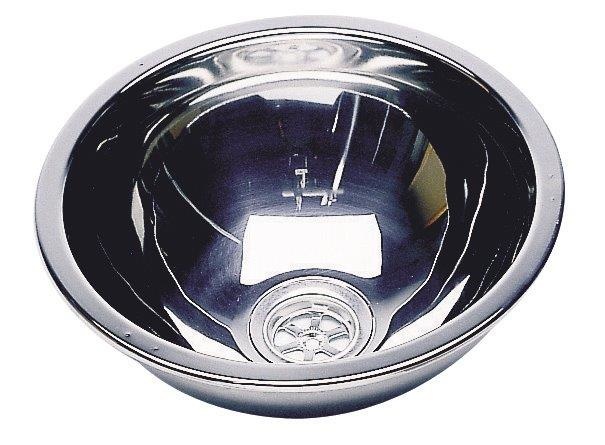 Wasbak rond RVS Ø269 mm diep 120 mm