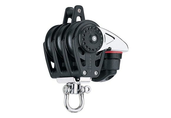 40C 3-schijfsblok met hondsvot en klem