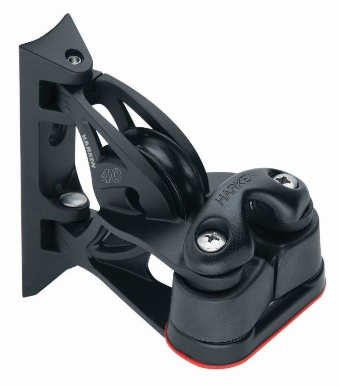 Harken 40C 1-schijfsblok roterend Carbo klem