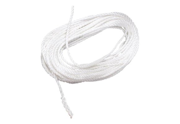 Werplijn drijvend 30 mtr, Ø8 mm wit