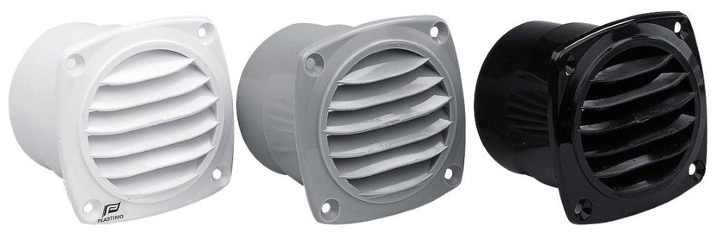 Ventilatierooster met flens Ø70 mm 82 x 82