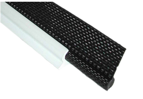 Kedertape 7,5 mm enkel gelaste tong zwart