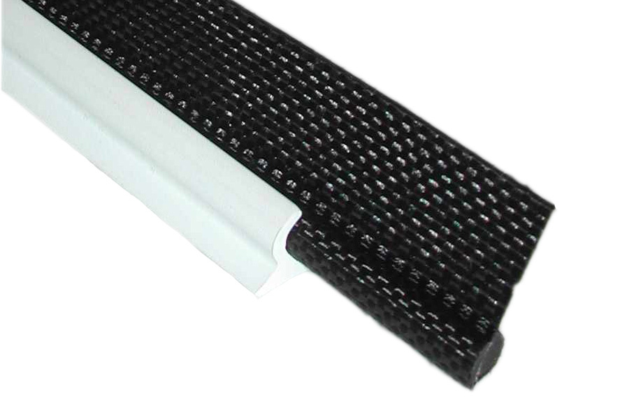 Kedertape 7,5 mm enkel gelaste tong zwart