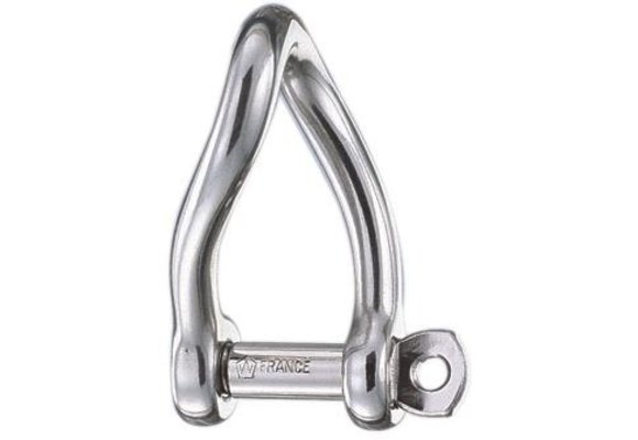 D-sluiting gedraaid zelfborgend RVS 5 mm