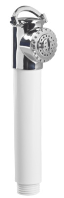 Handdouche lang verchroomd