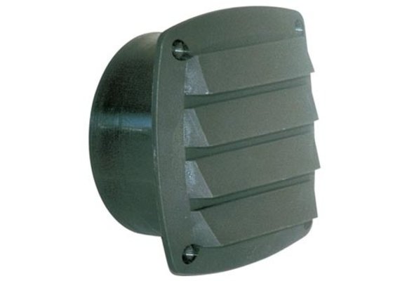 Ventilatierooster met flens Ø100 mm 125 x 125 mm wit