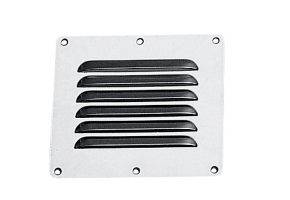 Ventilatierooster RVS 115 x 130 mm