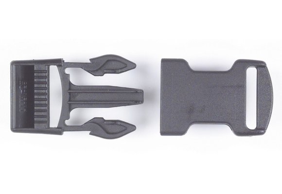 Steekgesp voor 25 mm webbing zwart