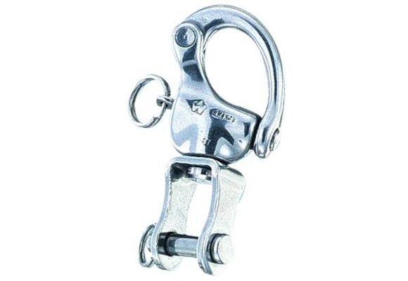 Snapsluiting HR RVS met wartelende sluiting en borstbout 90 mm