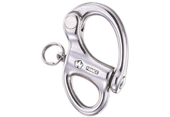 Snapsluiting HR RVS met vast oog 70 mm