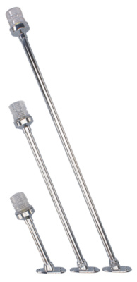 Navigatielicht wit op RVS paal 23 cm 2 nm