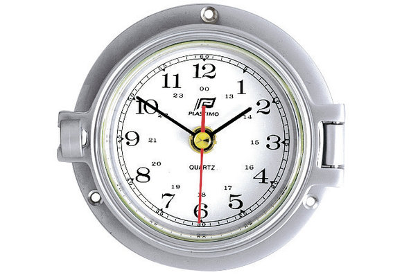 Klok 3 inch matverchroomd