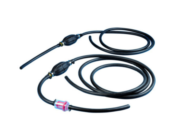 Pompbal met rubberslang 2 mtr