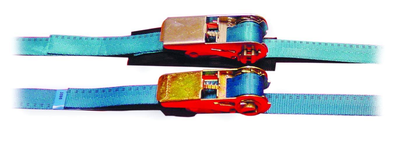 Spanband 6m, RVS-ratel met beschermlapje