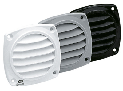 Ventilatierooster 82 x 82 mm zwart