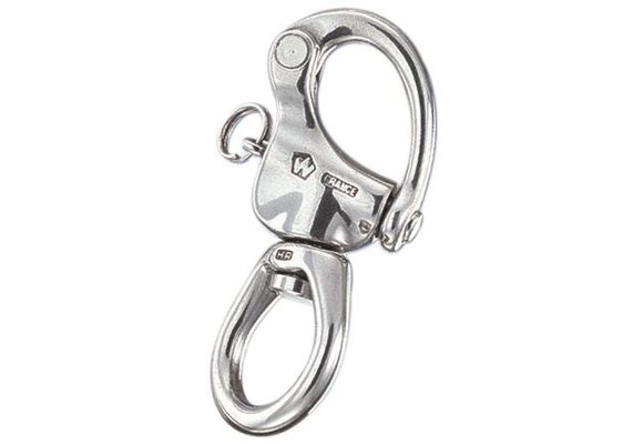 Snapsluiting HR RVS met groot oog 105 mm