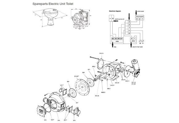 Onder/bovenplaat voor handlenspomp Senior