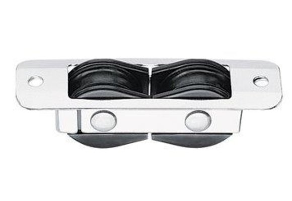 Bullet 29mm blok in-dek-in-lijn rvs plaat