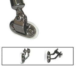 Universele dek fitting gebogen met bout