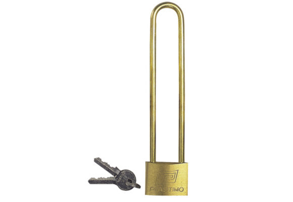 Hangslot messing 40 mm 150 mm beugel