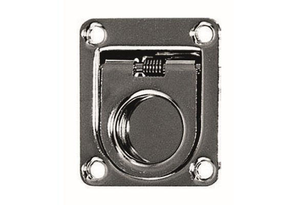 Luikring RVS met veer 65 x 55 mm