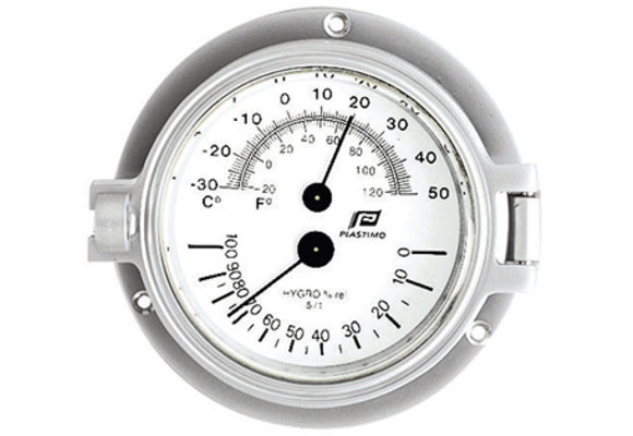 Thermo-Hygrometer 3 inch matverchroomd