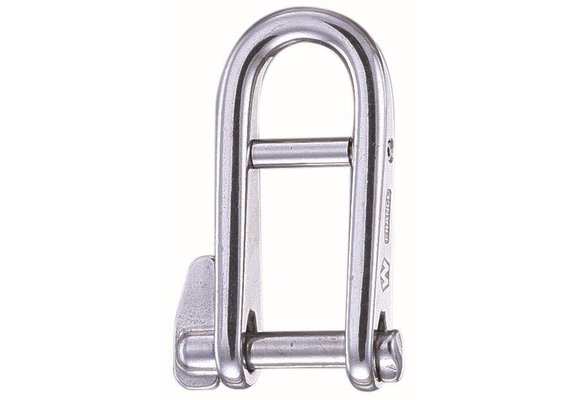 Sleutelsluiting met brug RVS 8 mm