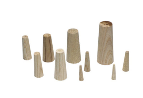 Houten pluggen set van 9 (5 lengtes)