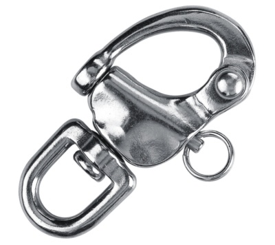 Snapsluiting RVS met wartel 70 mm