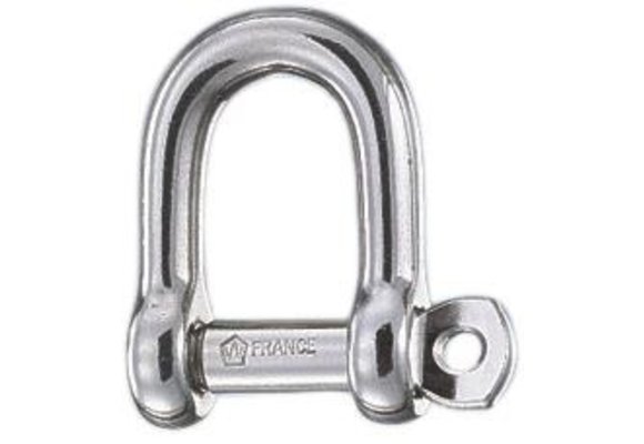 D-sluiting zelfborgend RVS 4 mm