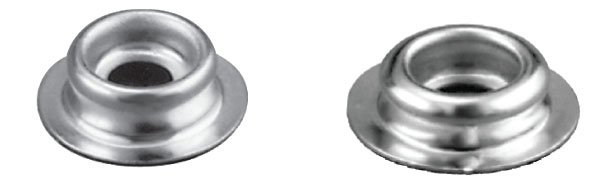 Drukknop Stud C RVS (p,/100st,)