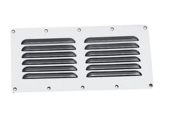 Ventilatierooster RVS 115 x 230 mm