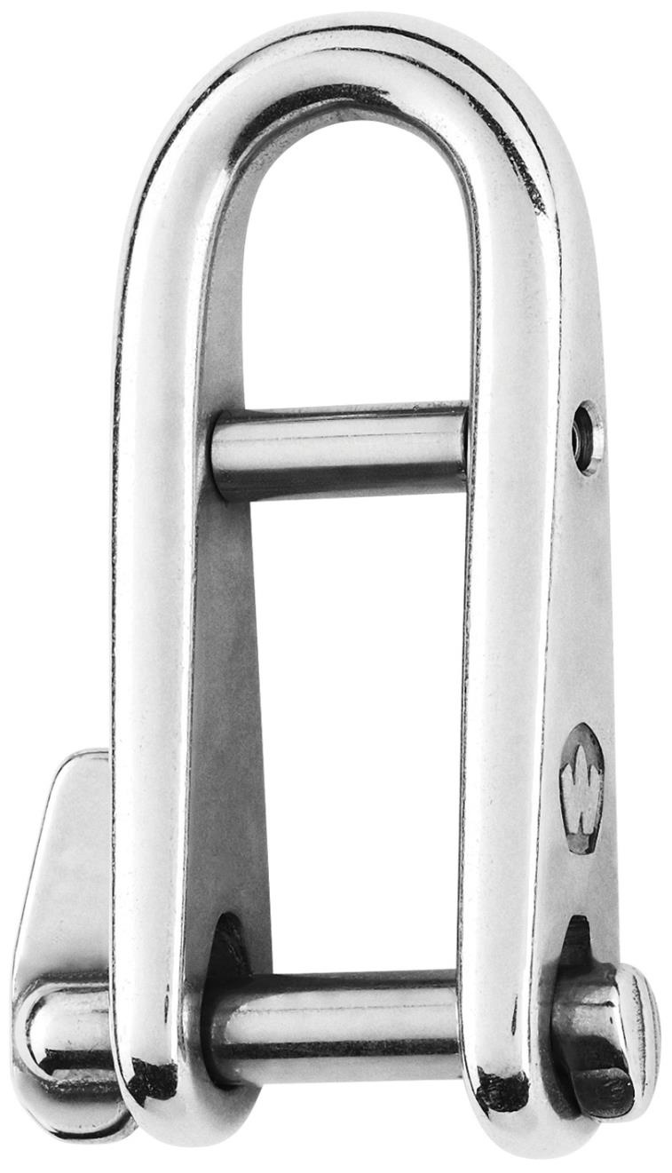 Sleutelsluiting met brug HR RVS 5 mm