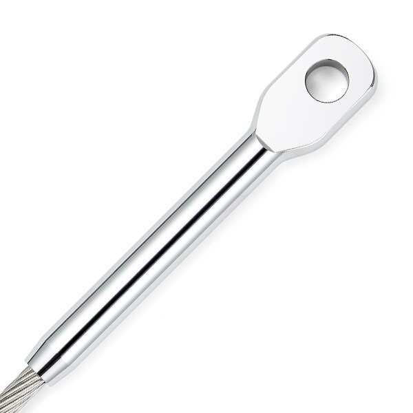 Oogterminal RVS gesmeed 3 mm, oog 6,4 mm