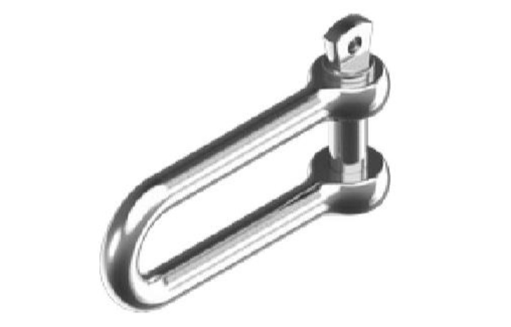 D-sluiting lang RVS 8 mm (10)