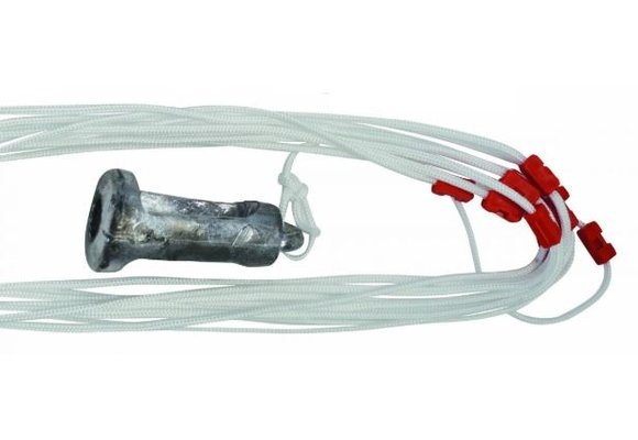 Loodlijn 50 mtr-10 mtr markering