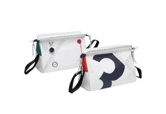 Zeildoek toilettas Sea Shell navy