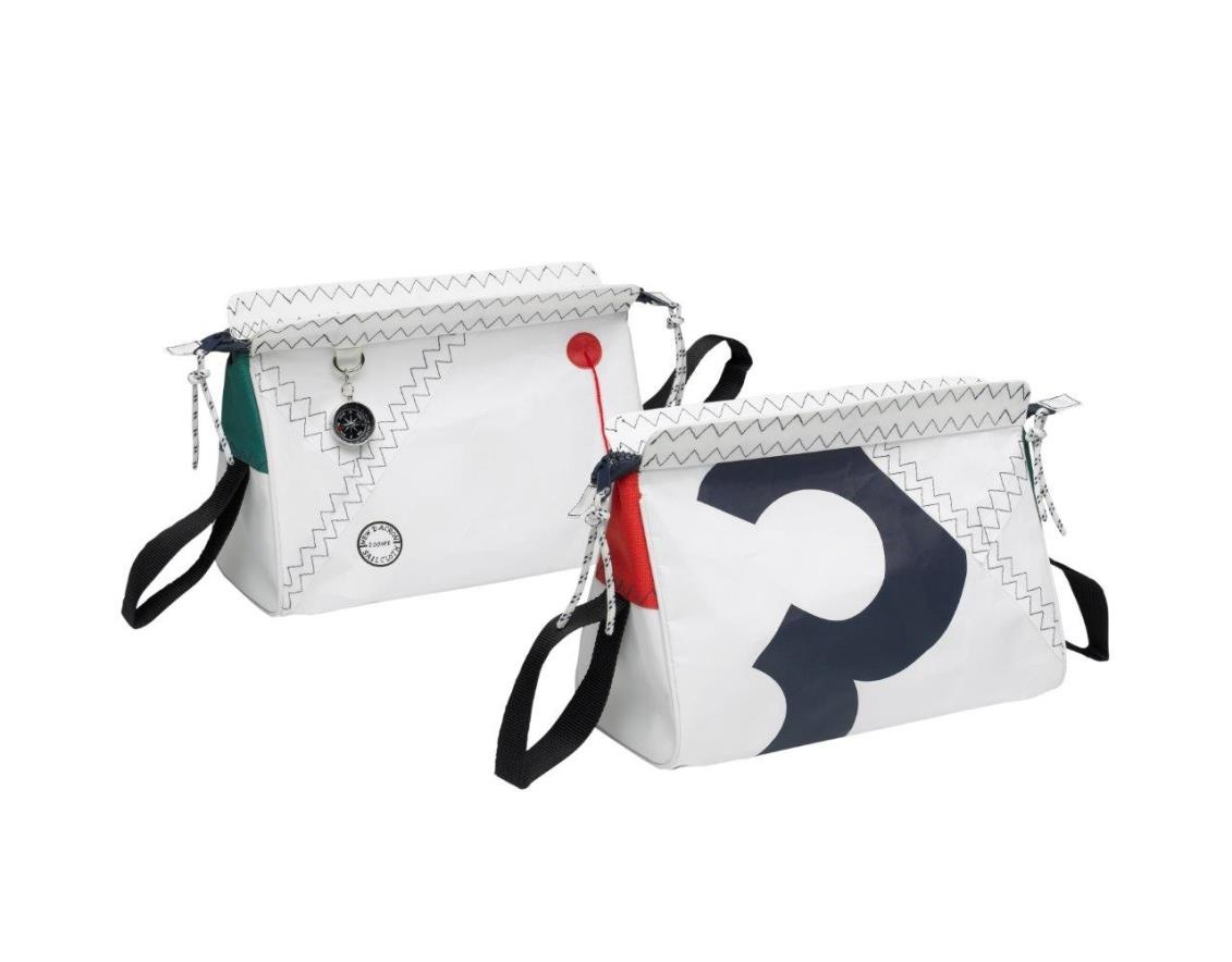 Zeildoek toilettas Sea Shell navy