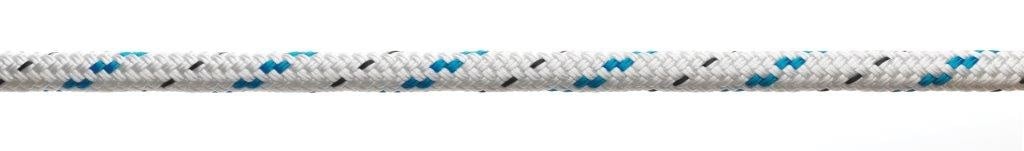 Doublebraid 12 mm wit/blauw