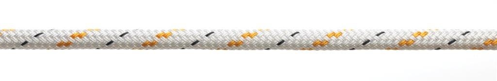 Doublebraid 10 mm wit/geel