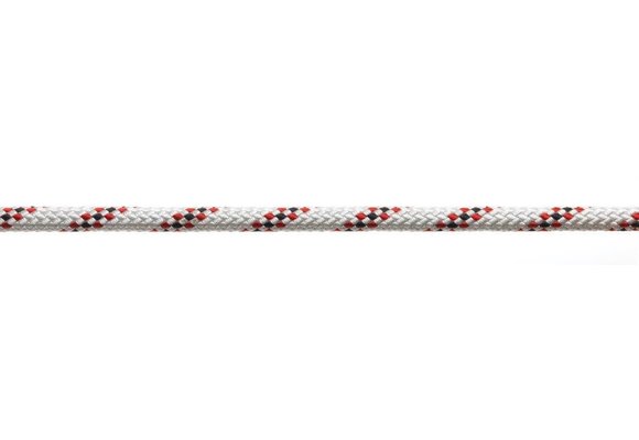 Marlowbraid 8 mm wit/rood
