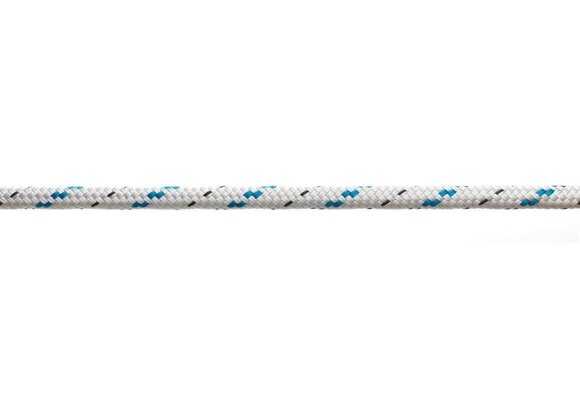 Doublebraid 16 mm wit/blauw