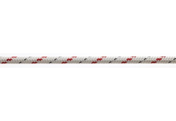 Doublebraid 8 mm wit/rood