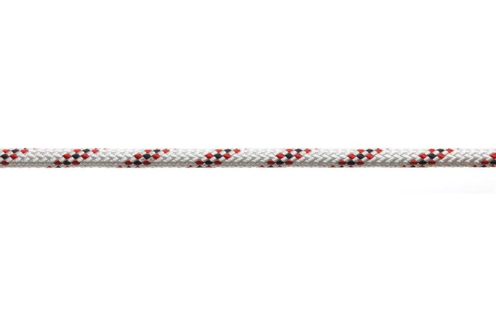 Marlowbraid 10 mm wit/rood