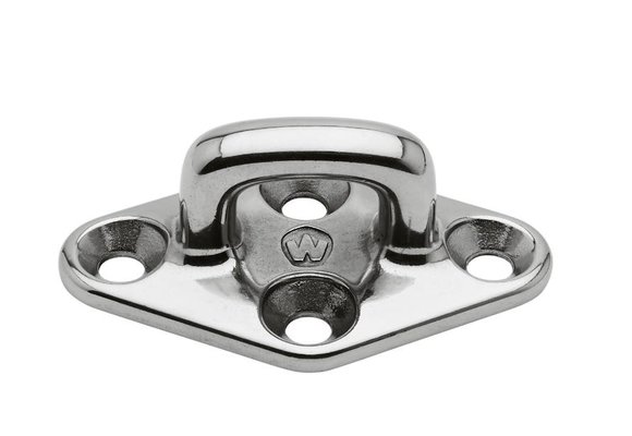 Diamant dekoog RVS vierkant 79 mm / M6