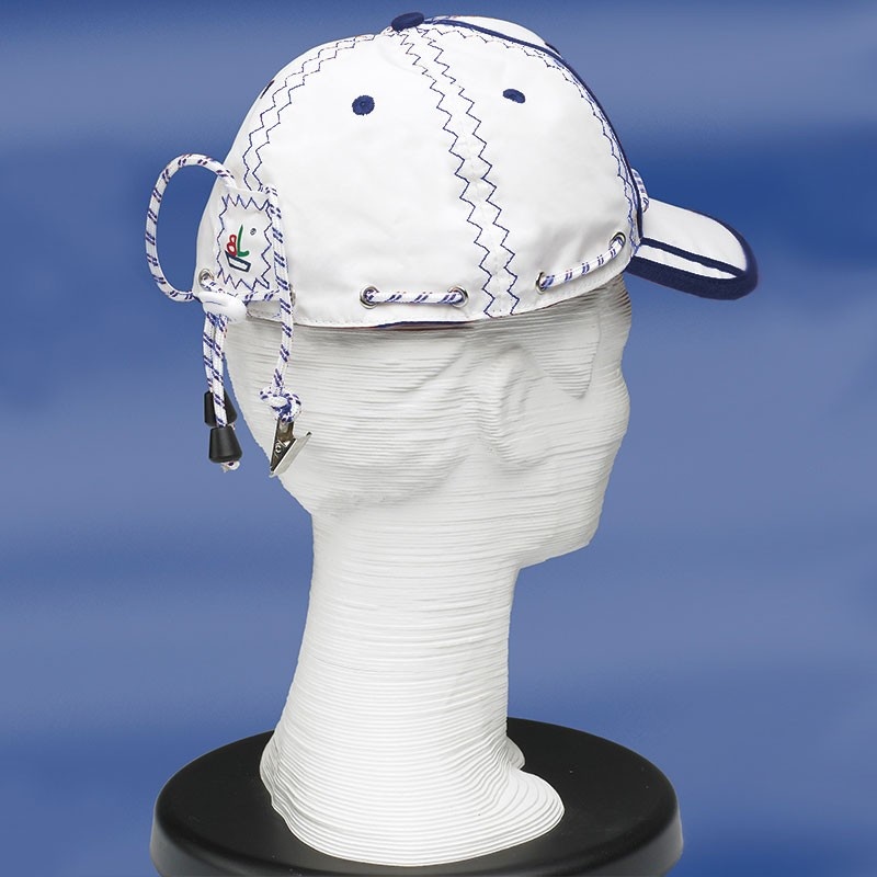 Zeildoek zeilcap met klem Sea Baseballcap navy