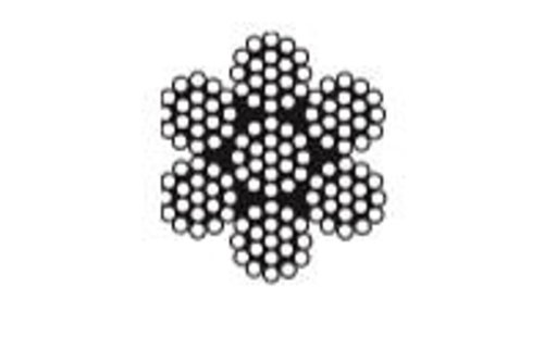 Staaldraad RVS 316, 3 mm 7x19