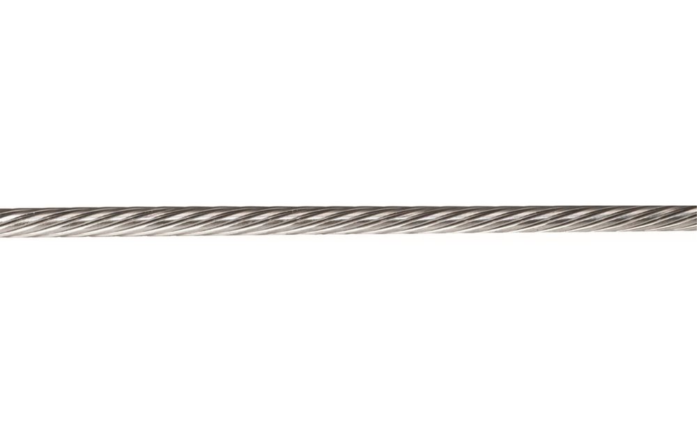Staaldraad RVS 316, 12 mm 1x19 compact