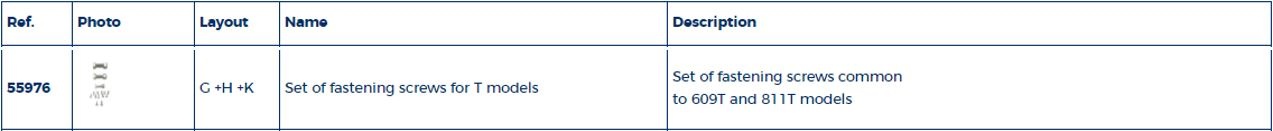 T-serie schroevenset rolreefsysteem